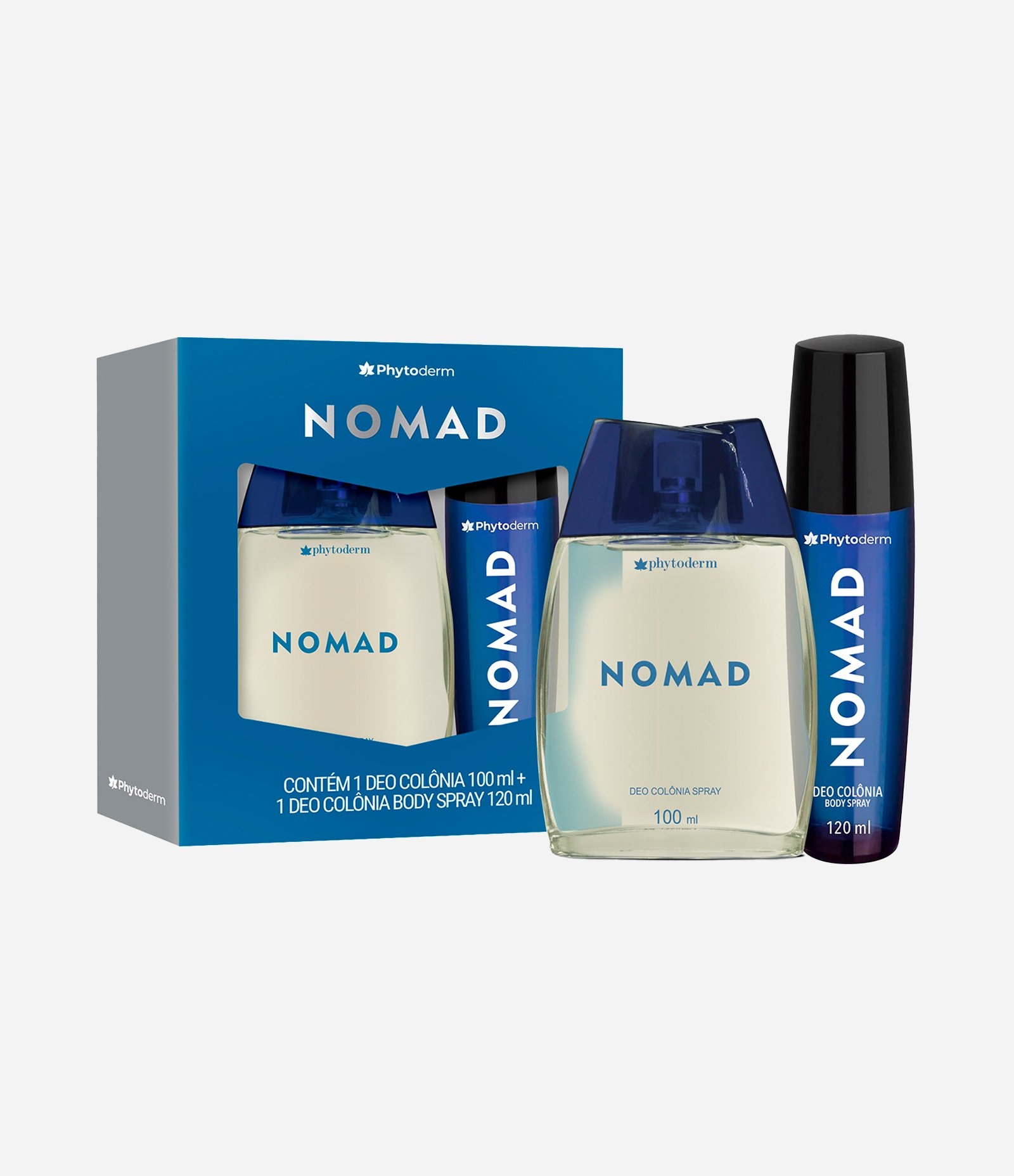 Kit Phytoderm Nomad Colônia Masculino100ml + Body Spray 120ml  KIT 1