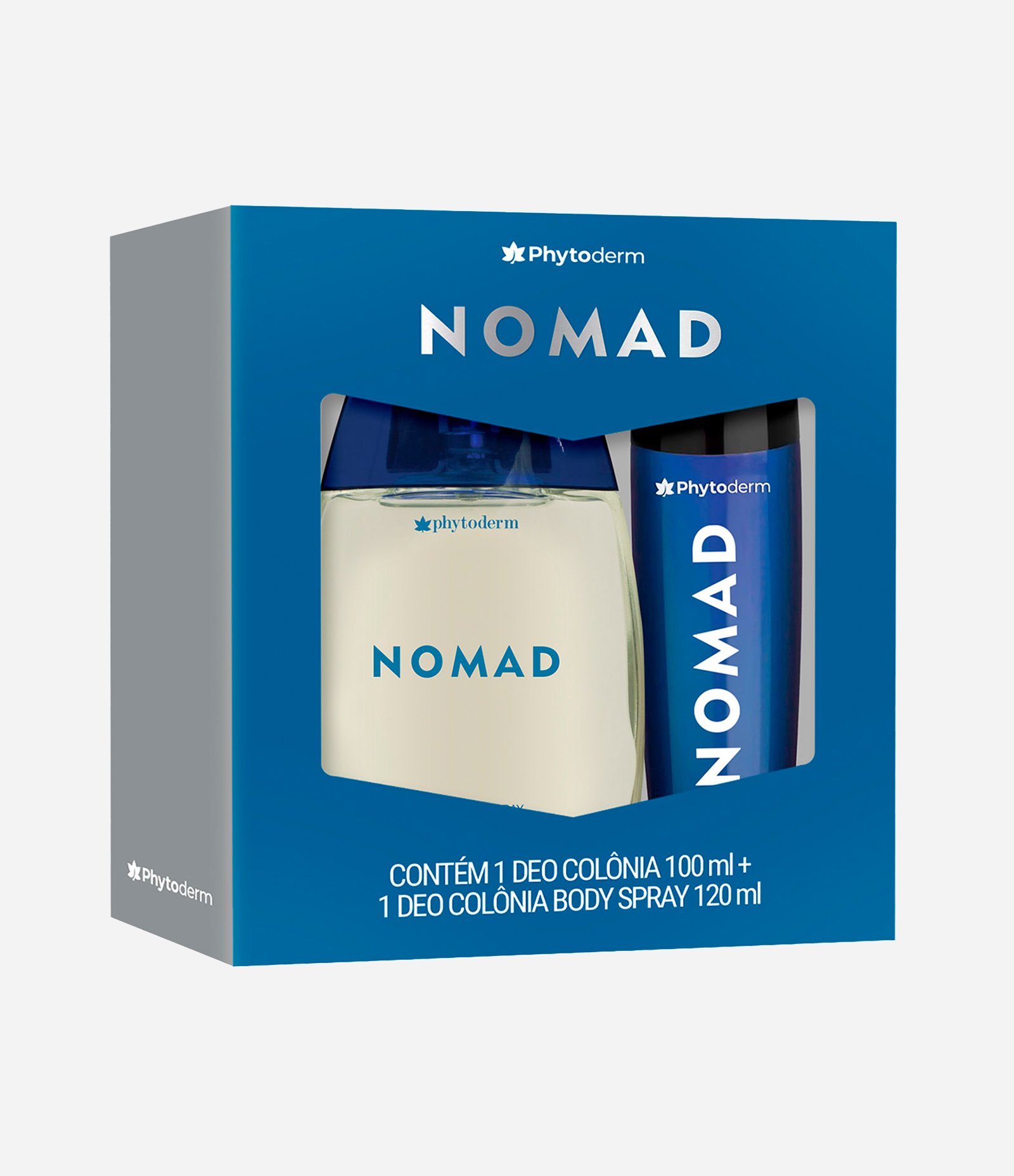Kit Phytoderm Nomad Colônia Masculino100ml + Body Spray 120ml  KIT 2