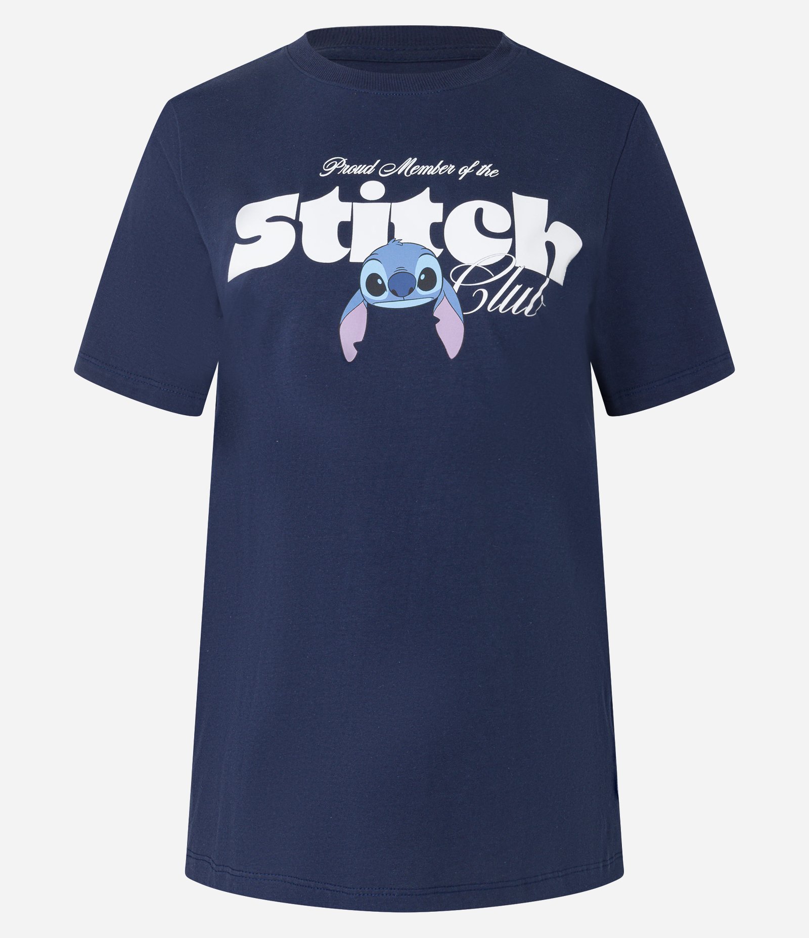 Camiseta em Algodão com Estampa Frente e Costas do Stitch Azul 4