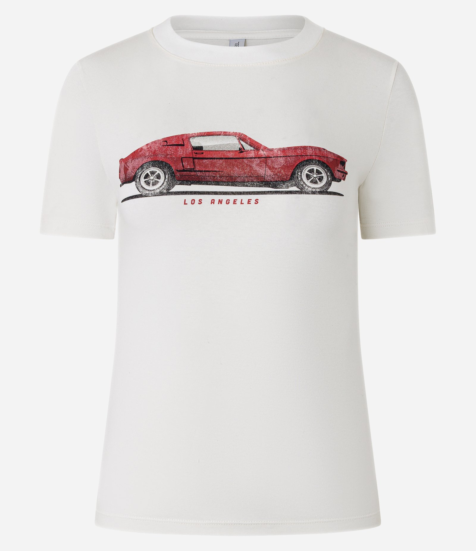 Blusa T-shirt em Algodão com Estampa Carros Los Angeles Branco 6