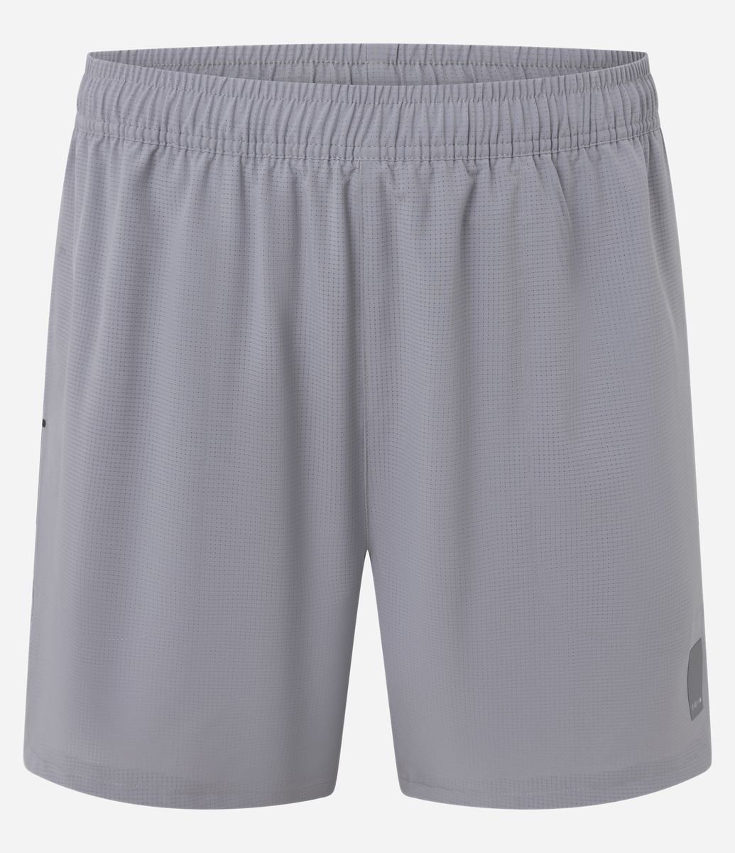 Bermuda Running Esportiva com Bolso Funcional Cinza