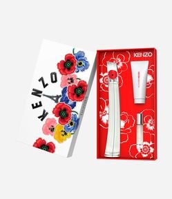 Coffret Perfume Flower By Kenzo Eau de Parfum 100ml + Loção Corporal + Travel Spray