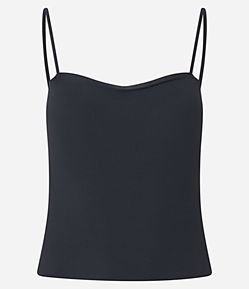 Camisete Sem Bojo em Microfibra com Alças Finas