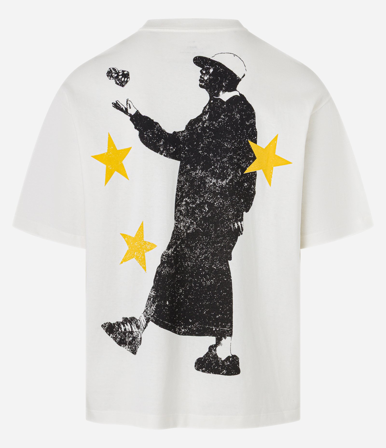 Camiseta Boxy em Malhão com Estampa Billie Eilish Off White 8