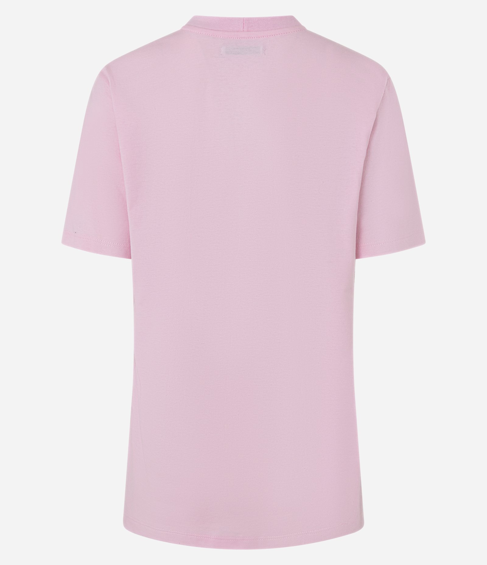 Camiseta Alongada em Algodão com Estampa Paris Rosa 6
