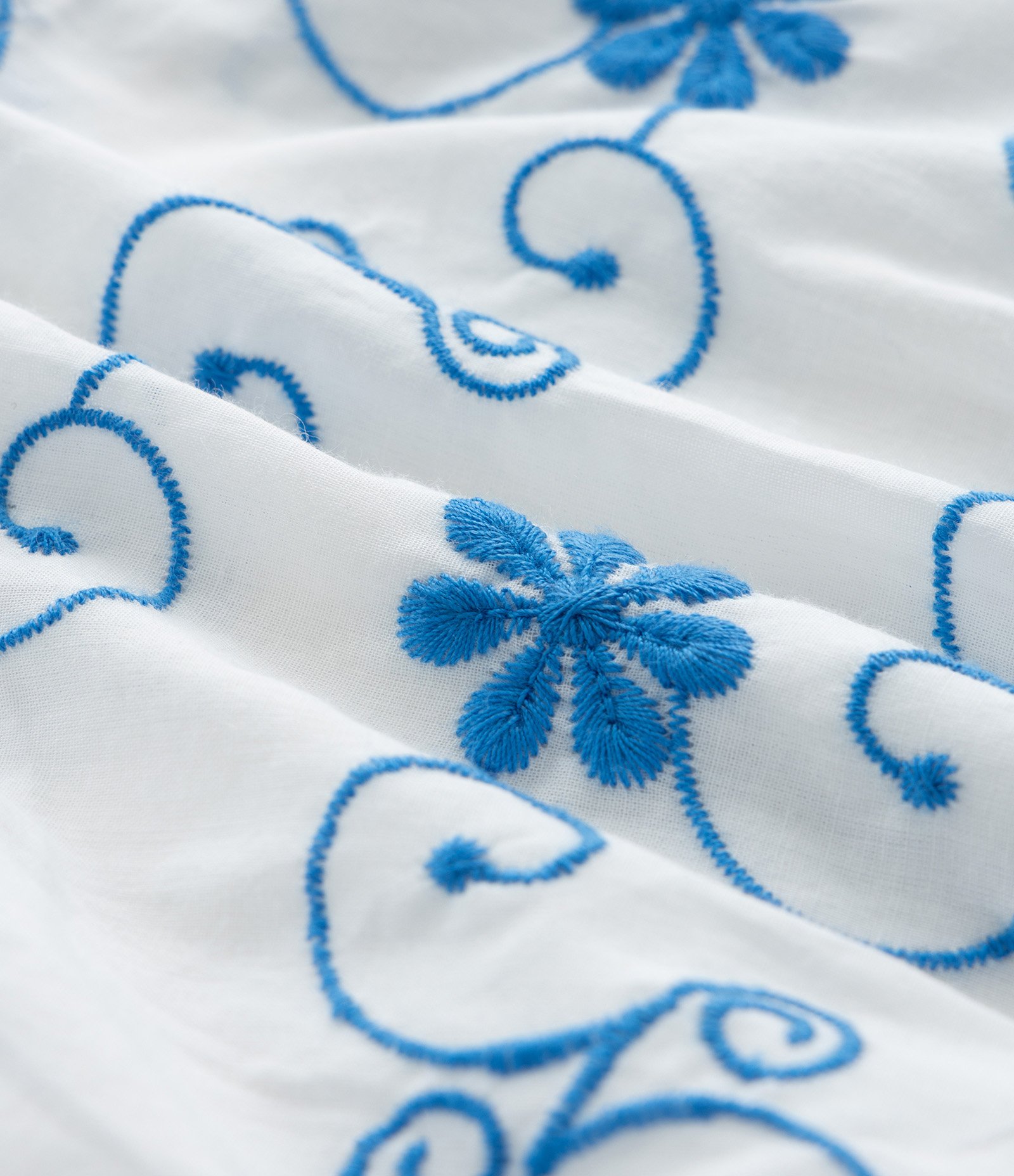 Saia Infantil em Laise com Babados Bordados - Tam 5 a 14 Anos Branco 5