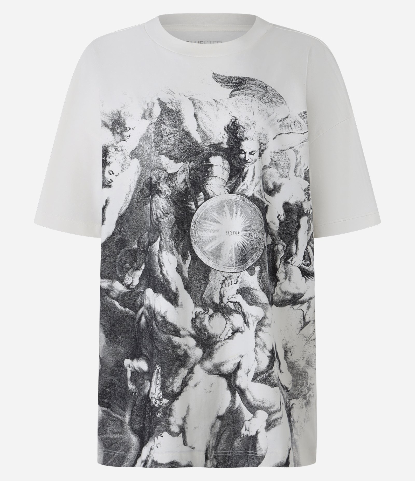 Camiseta Over em Algodão com Estampa Obra de Arte Off White 6