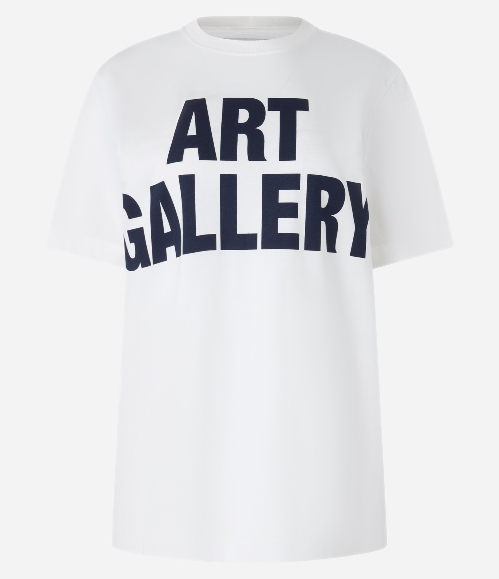 Camiseta em Algodão com Lettering Art Gallery Branco 5