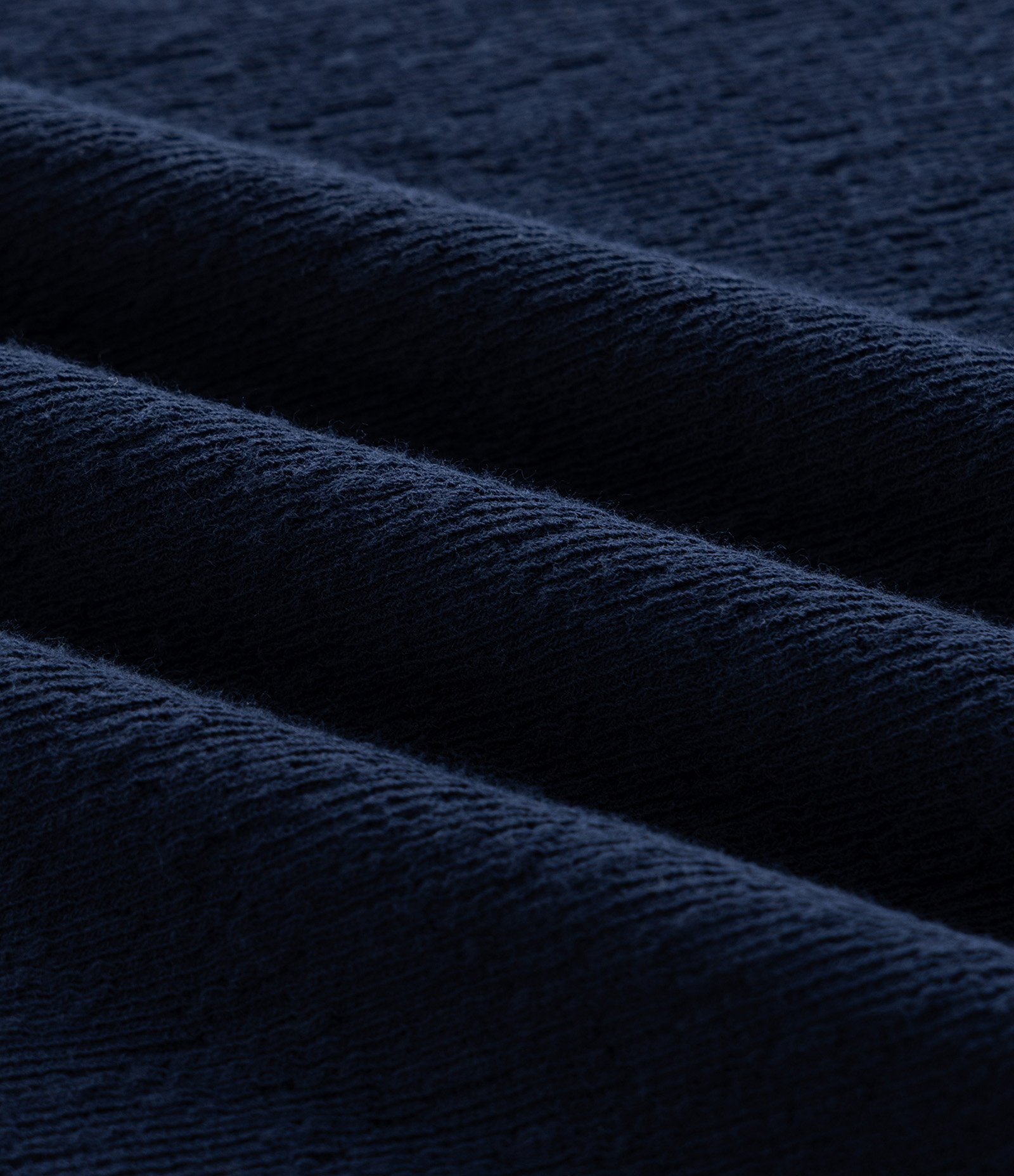 Camiseta Slim em Algodão Texturizada Azul Escuro 7