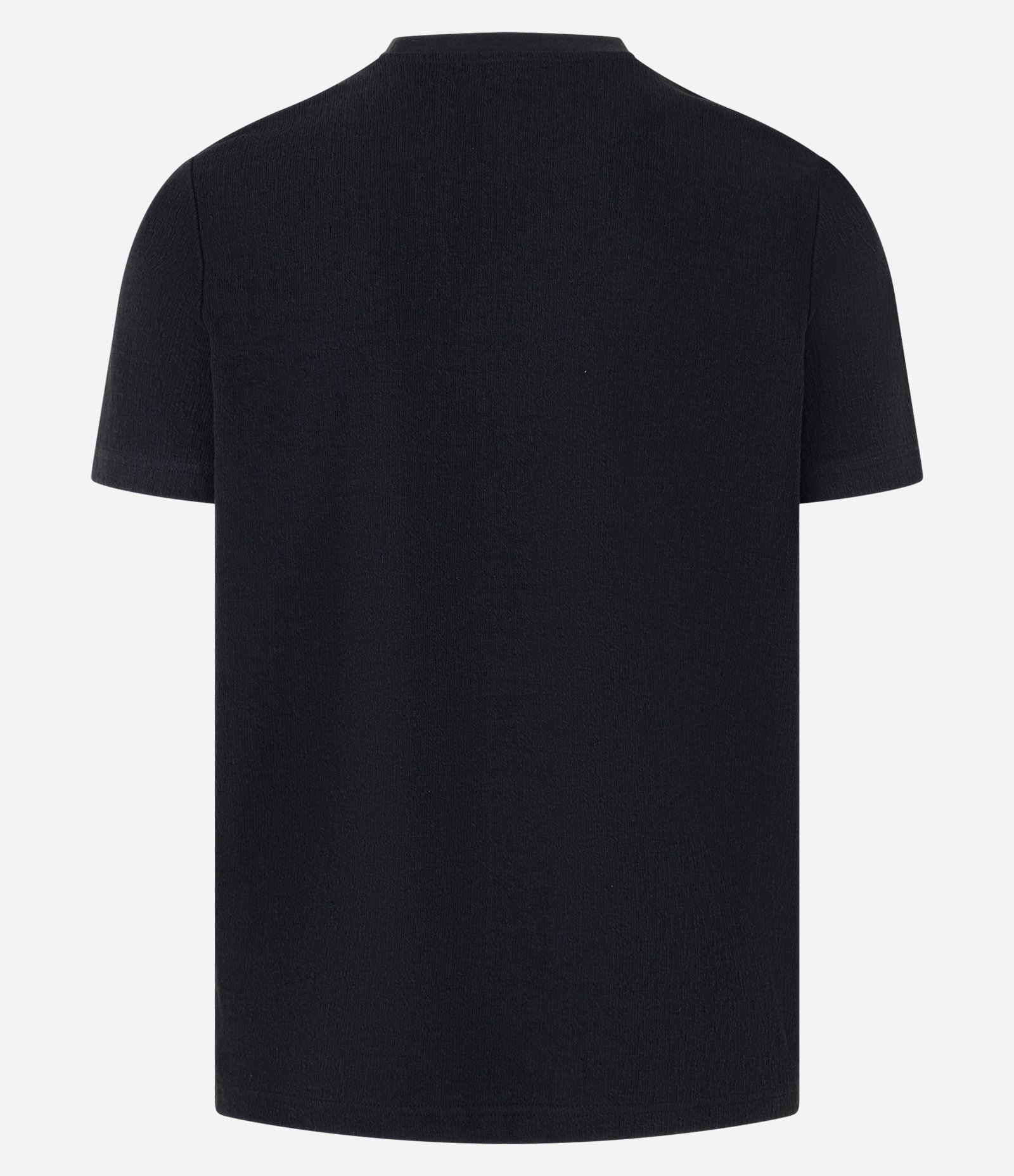 Camiseta Slim em Algodão Texturizada Preto 7
