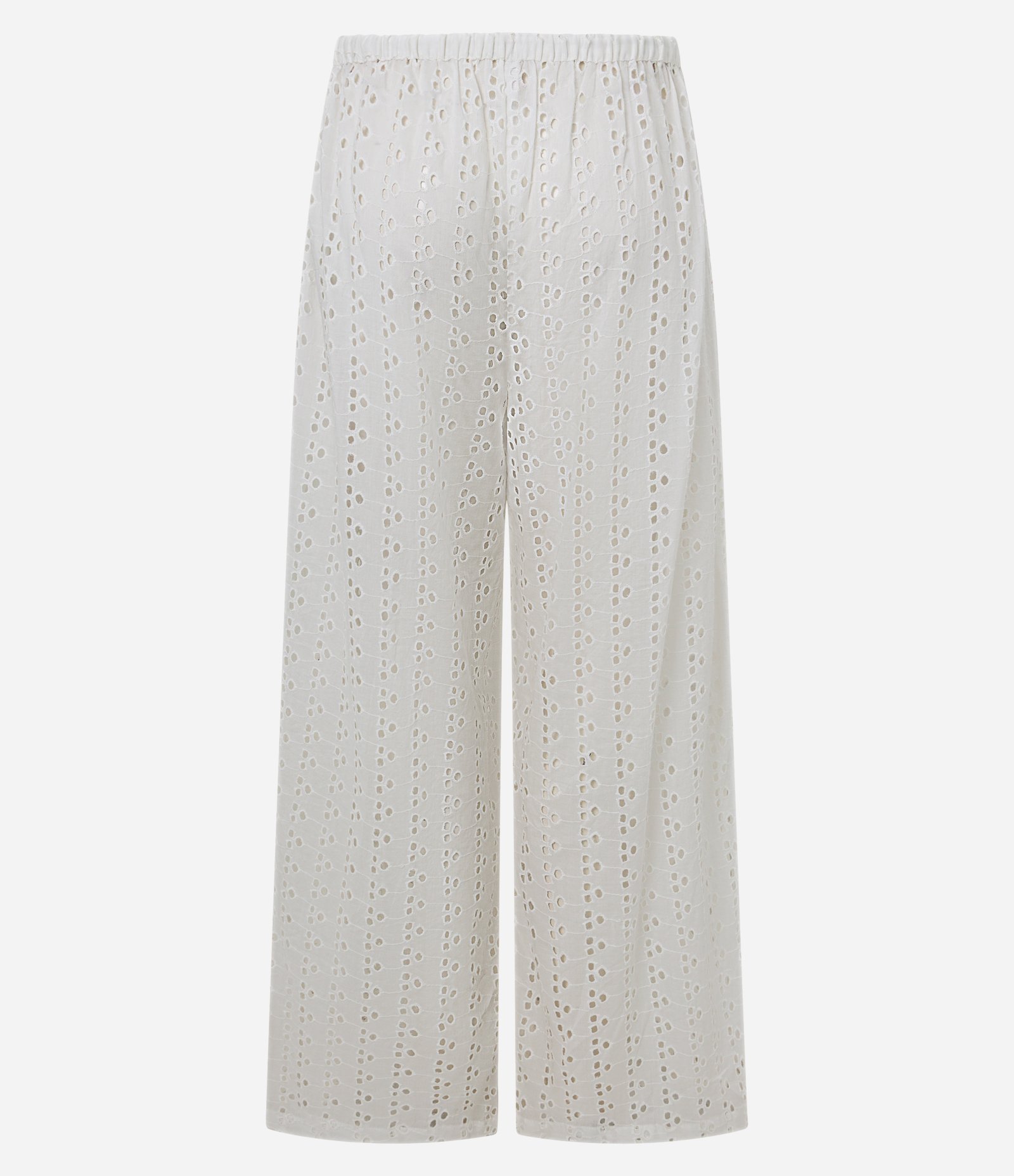 Saída de Praia Calça em Laise com Amarração na Cintura Branco 7