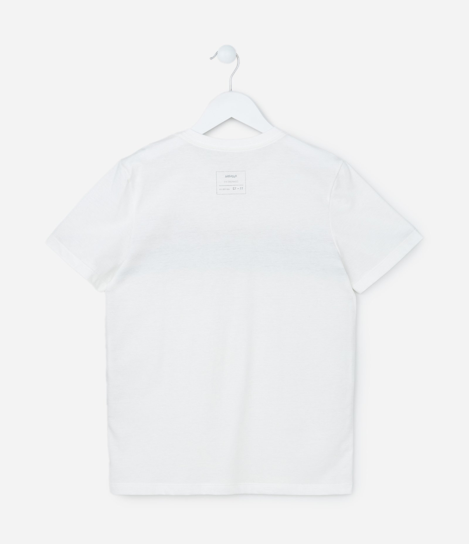 Camiseta Inafantil com Estampa Listras - Tam - Tam 5 a 14 Anos Branco 2