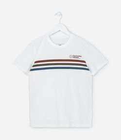 Camiseta Inafantil com Estampa Listras - Tam - Tam 5 a 14 Anos