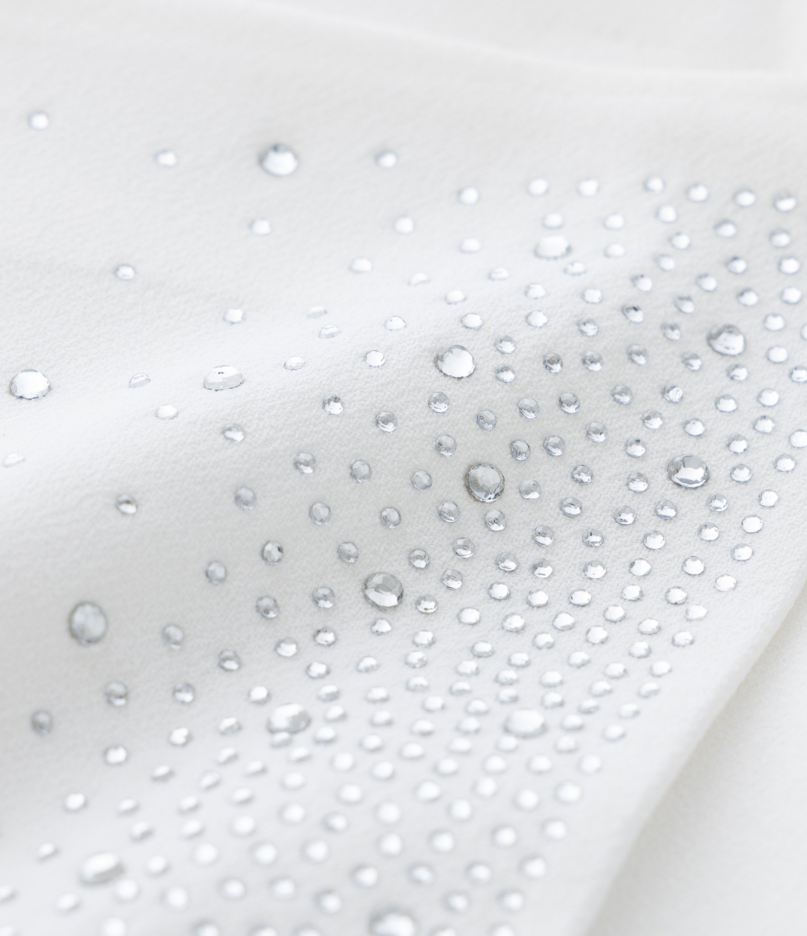 Short Saia Infantil em Crepe com Brilhos Alfaiatado - Tam 5 a 14 Anos Branco 3