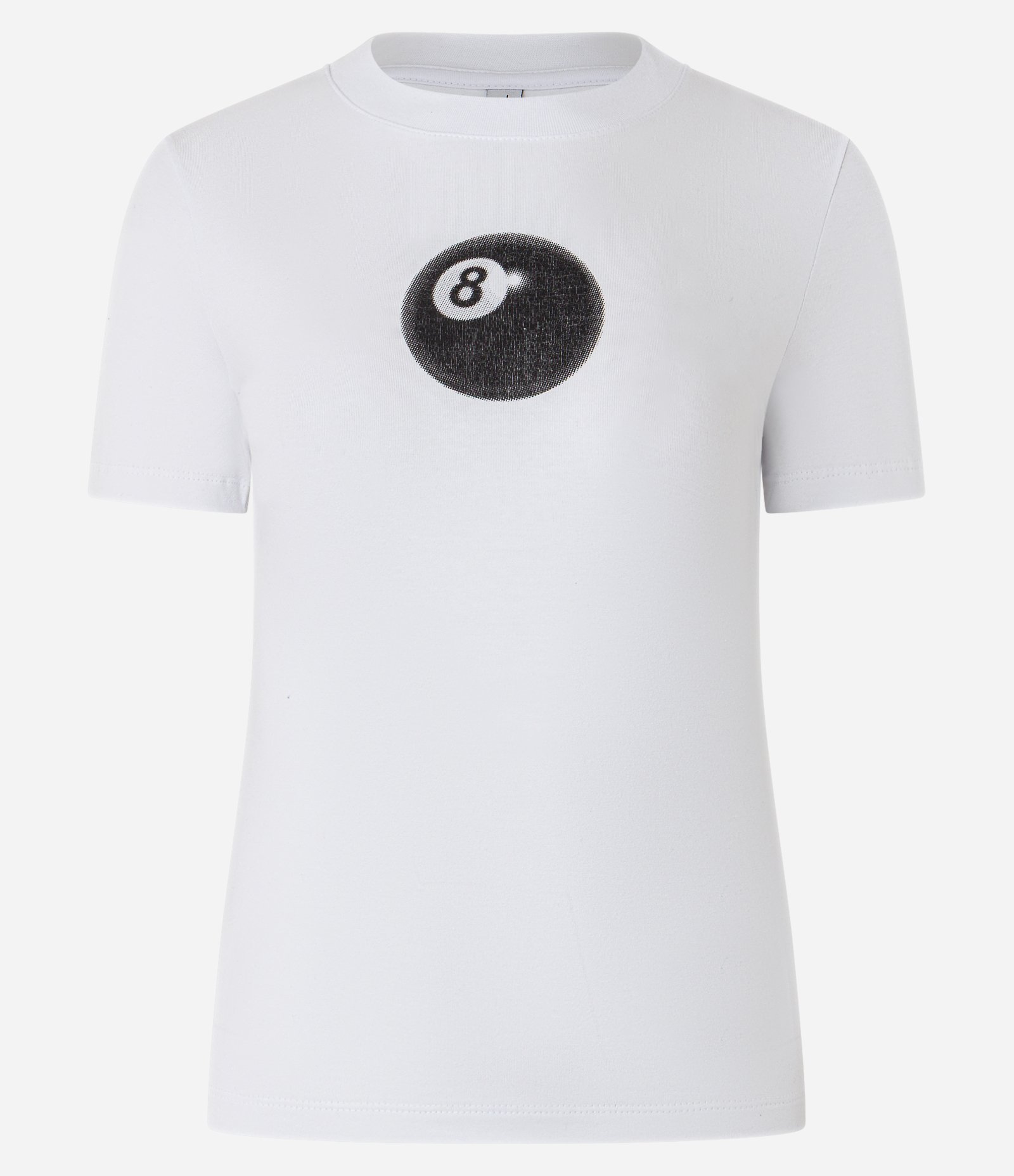 Blusa New T-shirt em Algodão com Estampa Bola de Sinuca Branco 4