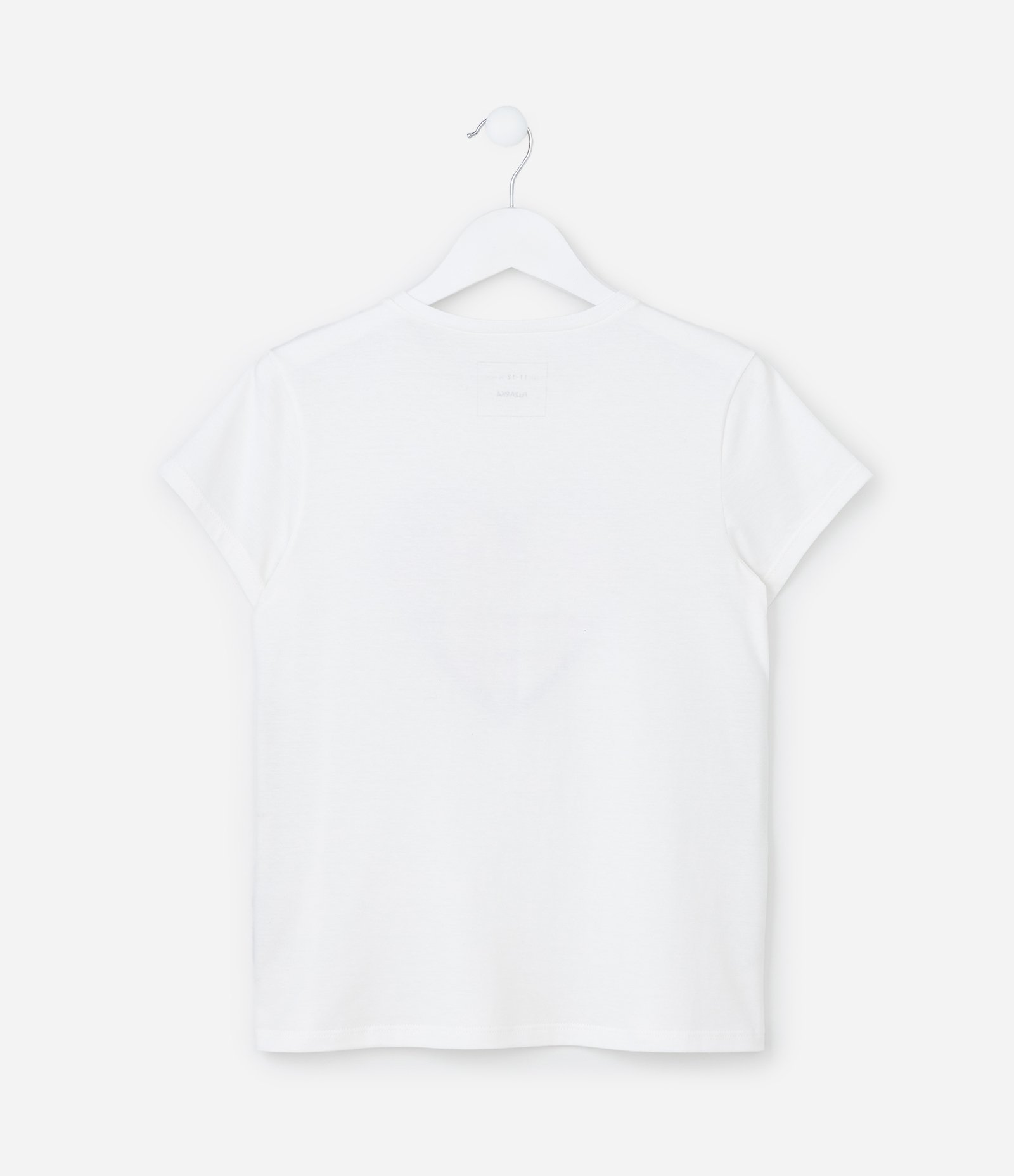 Blusa Infantil com Estampa Coração Xadrez - Tam 5 a 14 Anos Branco 2