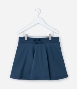 Short Saia Infantil em Moletinho com Lacinho - Tam 5 a 14 Anos
