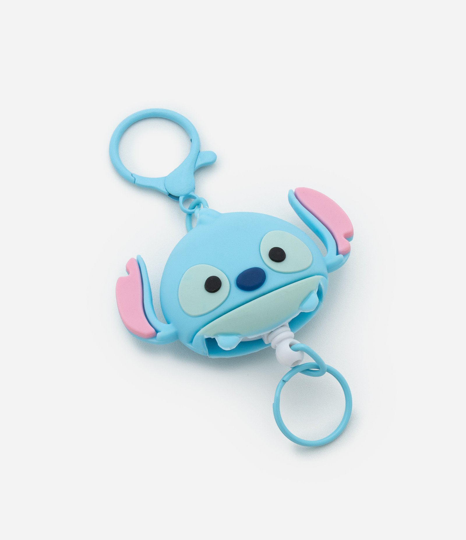 Extensor de Crachá de Silicone com Carinha Stitch Azul 1