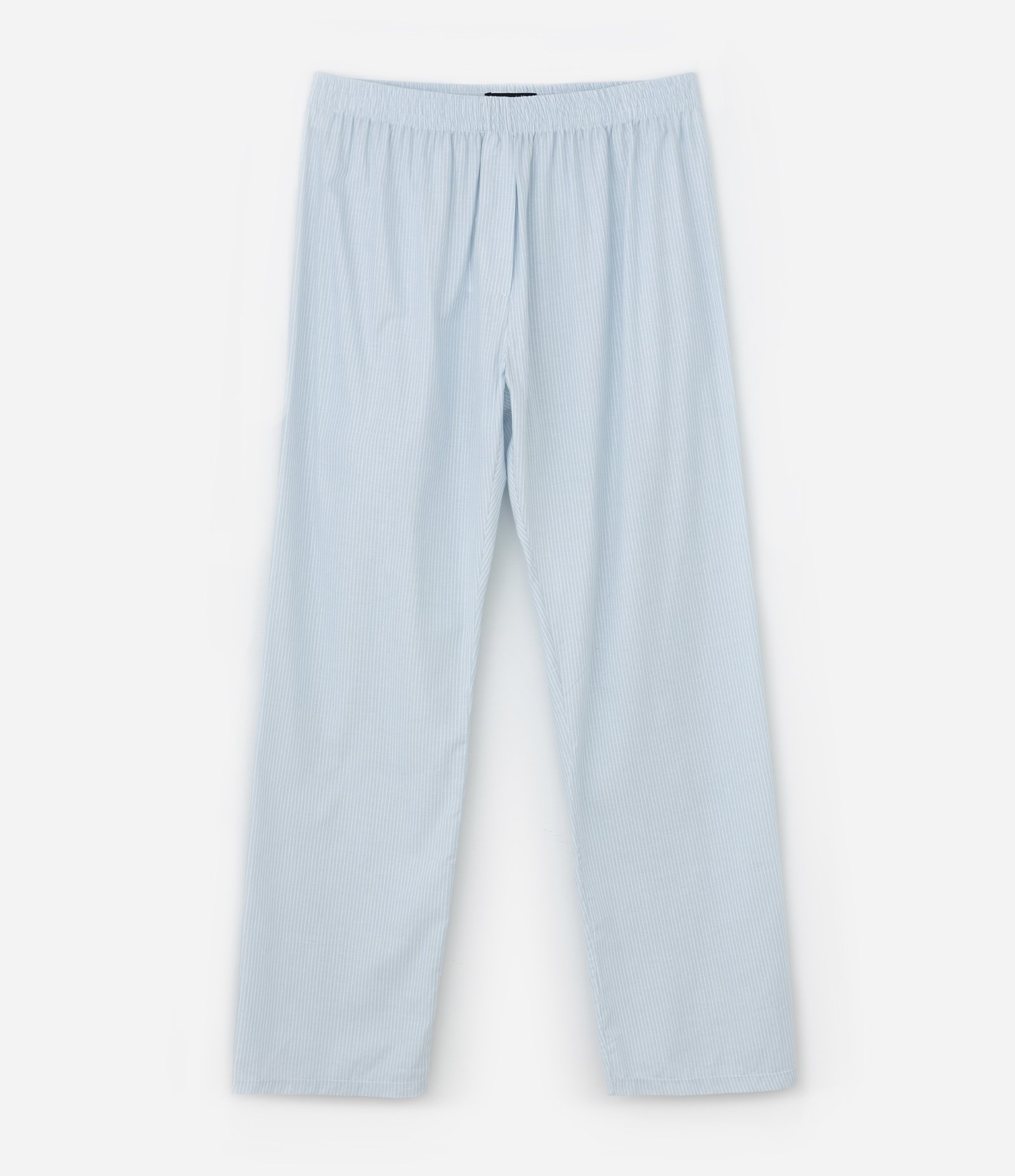Calça de Pijama em Algodão com Listra Azul 1