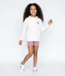 Jaqueta Infantil Quebra Vento com Estampa Hello Kitty - Tam 5 a 14 Anos