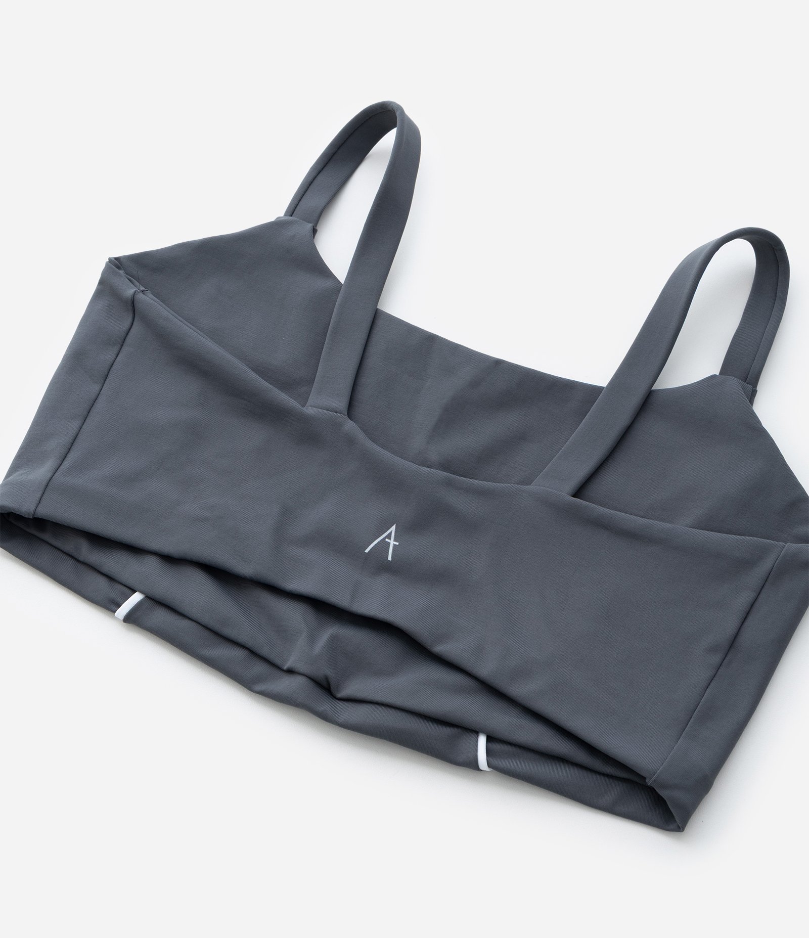 Top Esportivo em Tecnologia Dry com Contrastes Curve & Plus Size Cinza 10