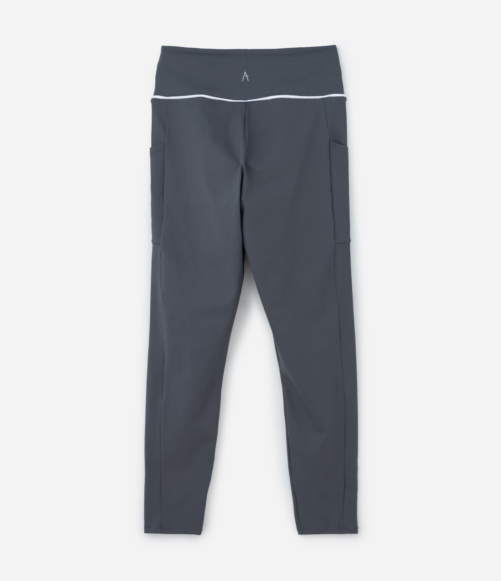 Calça Legging em Tecnologia Dry com Cós Alto Curve & Plus Size Cinza 5