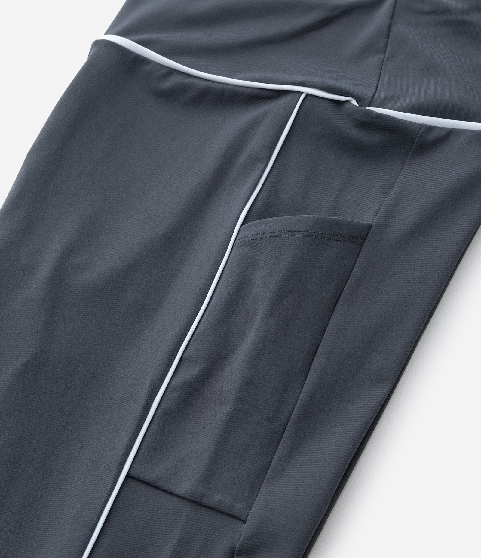 Calça Legging em Tecnologia Dry com Cós Alto Curve & Plus Size Cinza 7