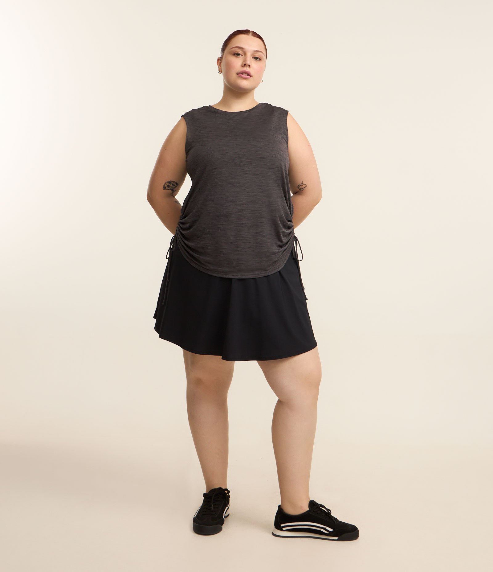 Regata Esportiva Mescla com Tecnologia Dry Curve e Plus Size Cinza 2