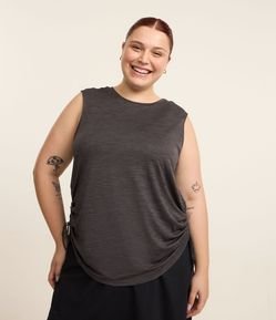 Regata Esportiva Mescla com Tecnologia Dry Curve e Plus Size
