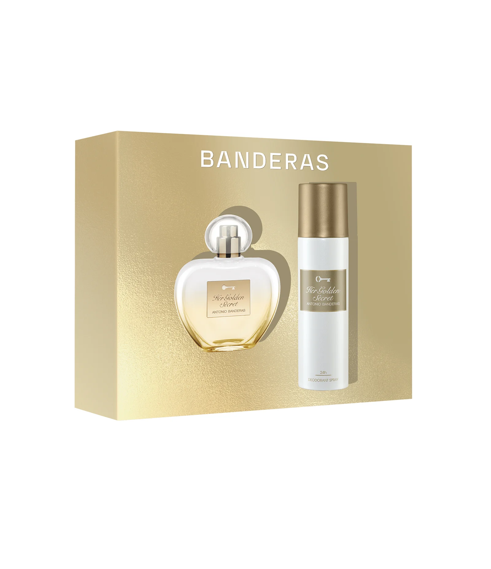 Kit Banderas Her Golden Secret Eau de Toilette 80ml + Desodorante Spray 150ml KIT 1