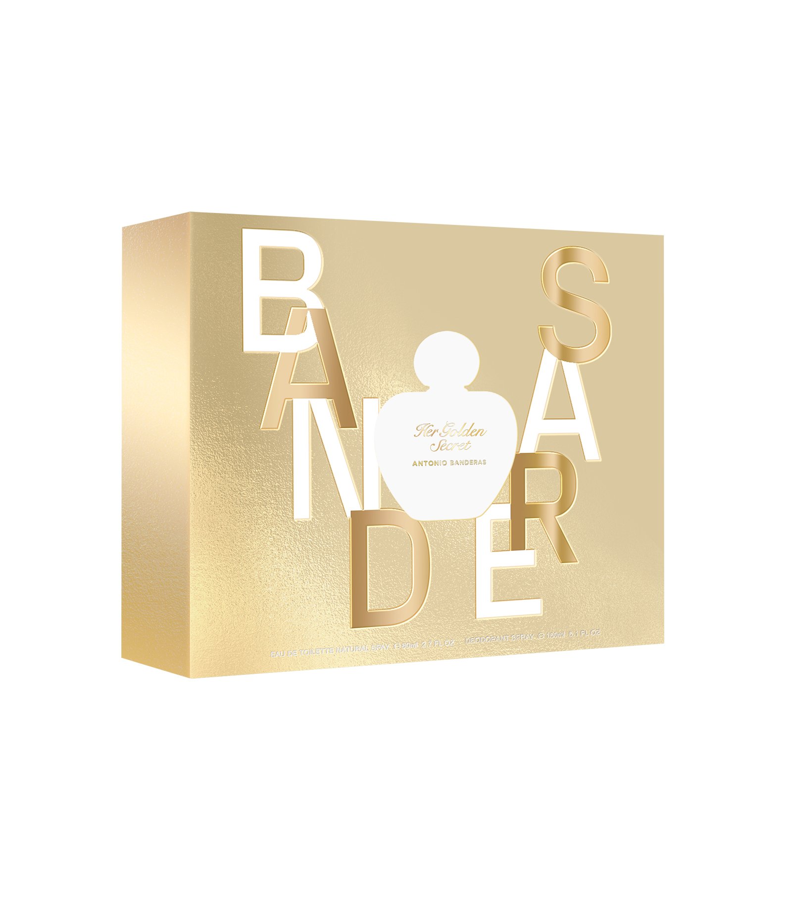 Kit Banderas Her Golden Secret Eau de Toilette 80ml + Desodorante Spray 150ml KIT 2