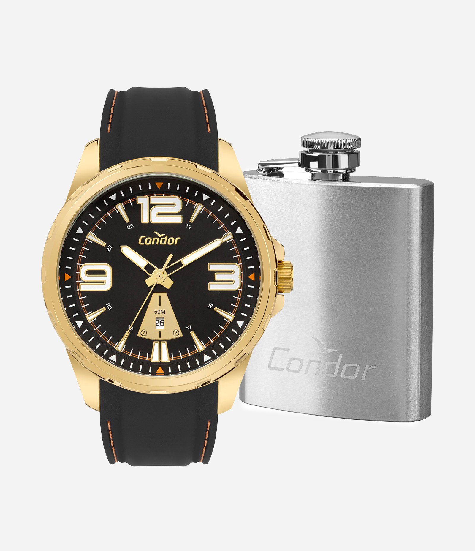 Relógio Analógico Masculino Condor Preto 1