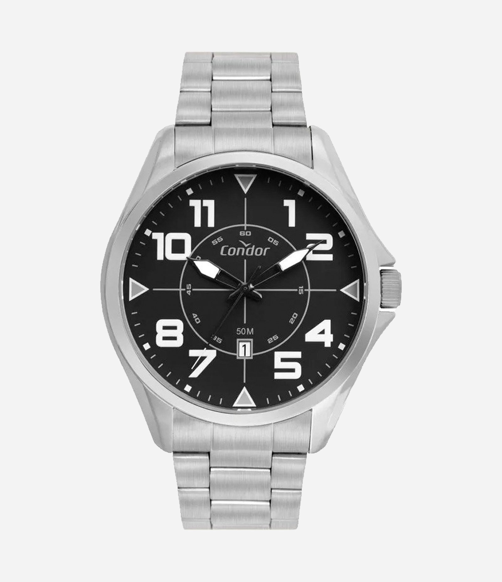 Relógio Analógico Masculino Condor Prata 1
