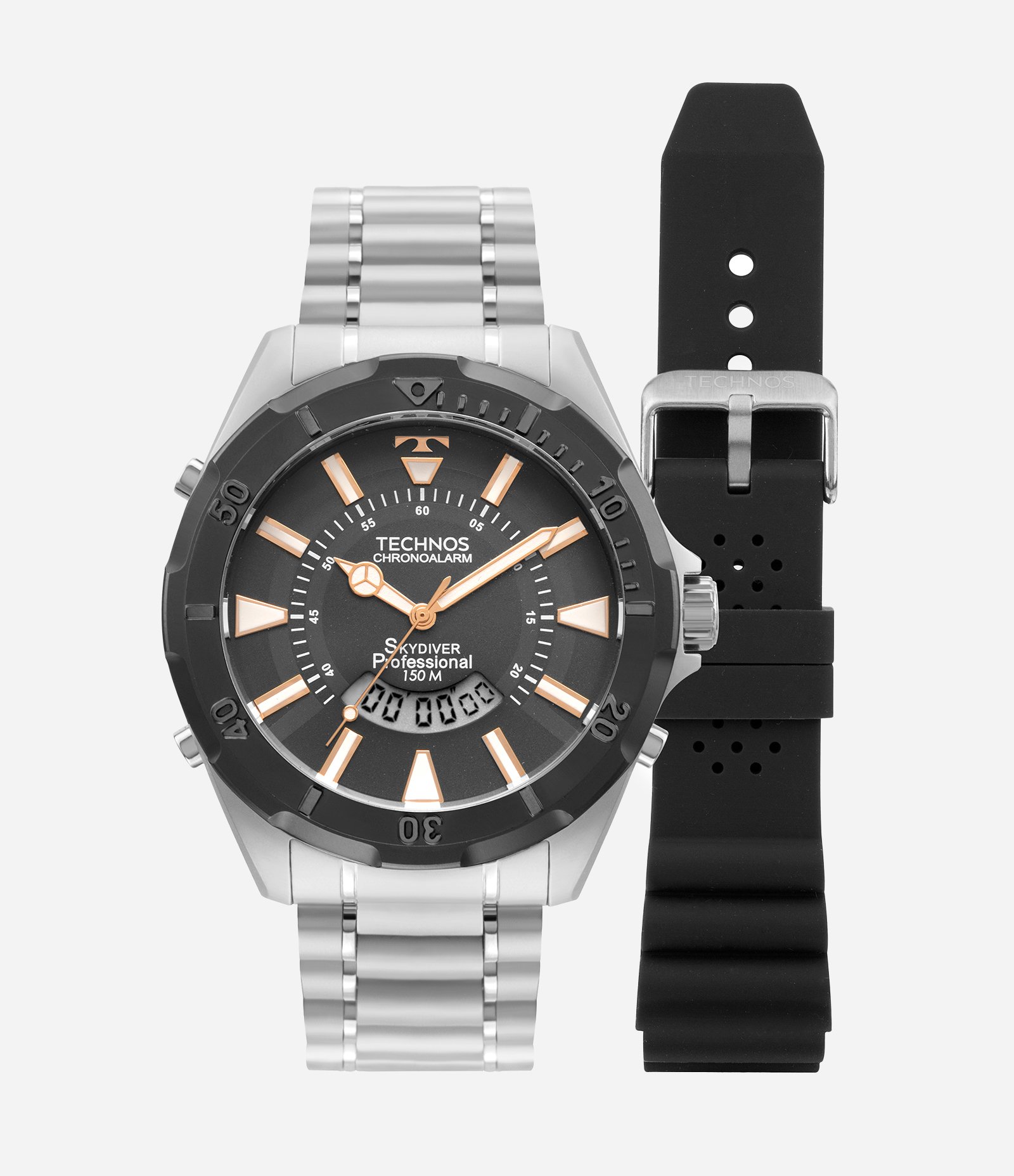 Relógio Analógico Masculino Technos  Prata 1