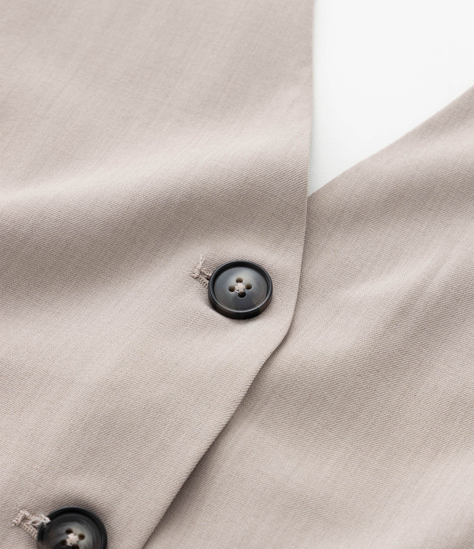 Colete Alfaiatado com Frente única Bege 11