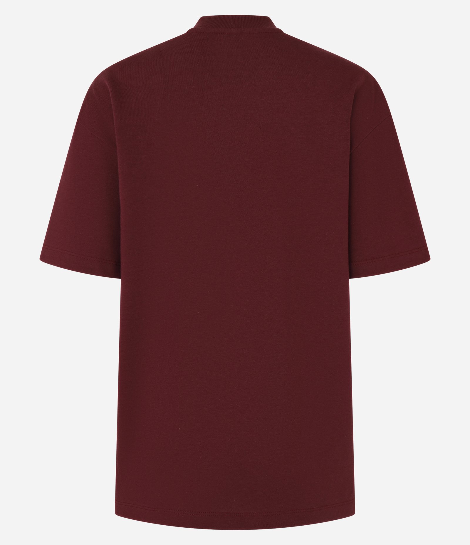 Camiseta Básica Relaxed em Malhão Bordô 6