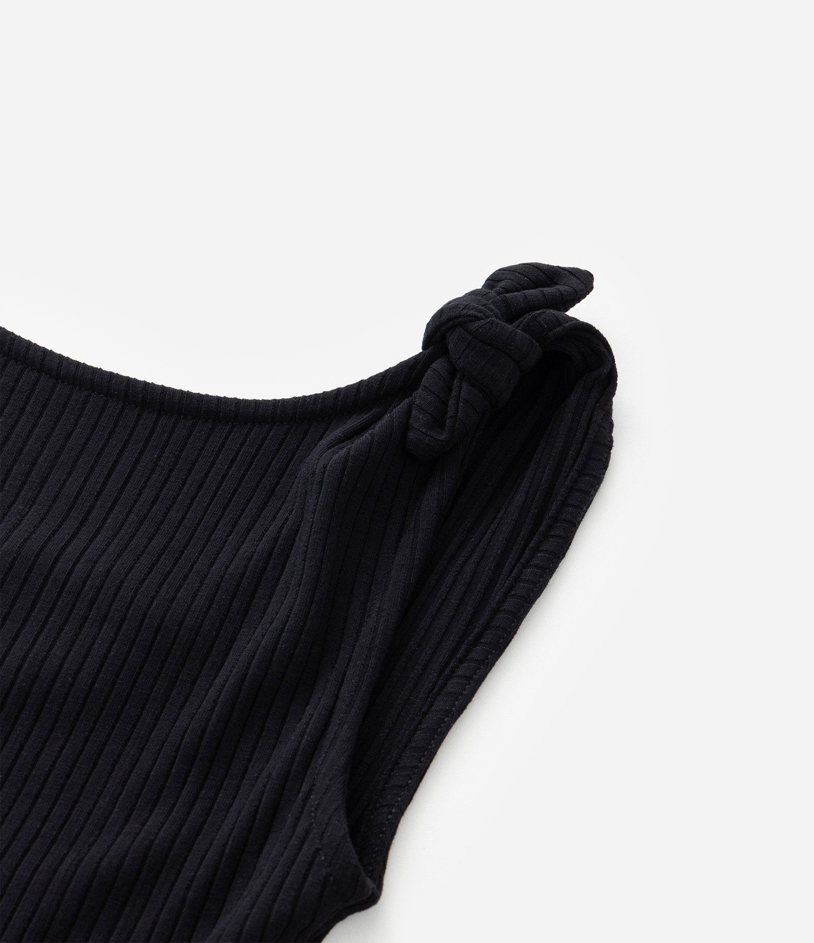 Vestido Infantil em Ribana com Amarração - Tam 5 a 14 Anos Anthracite 4