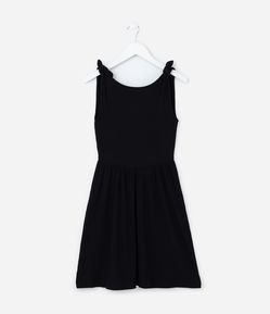 Vestido Infantil em Ribana com Amarração - Tam 5 a 14 Anos