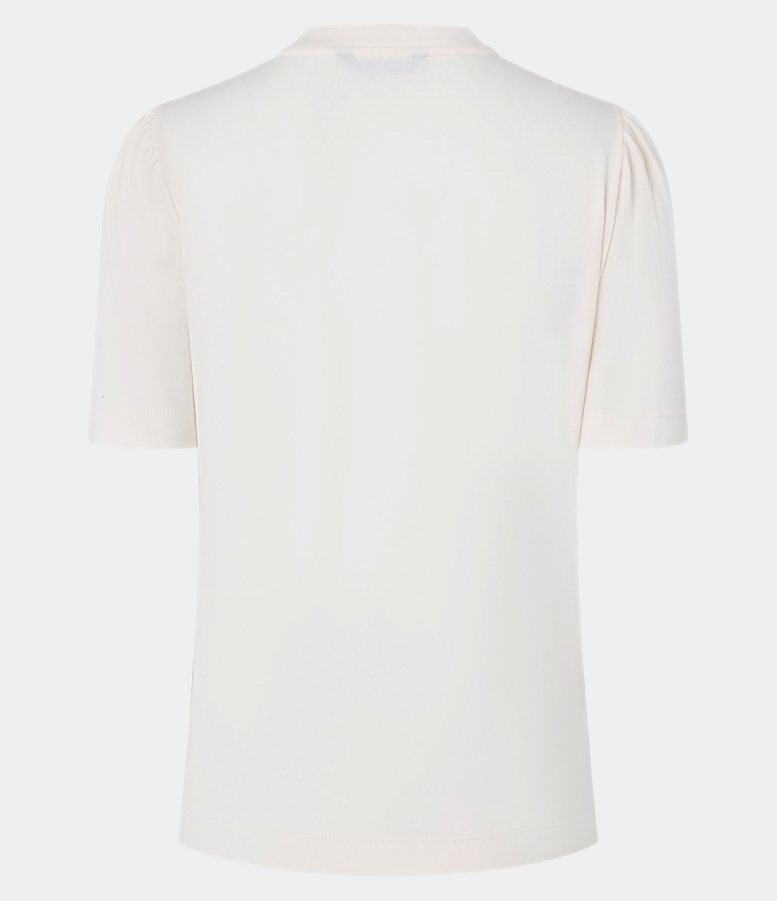 Blusa Slim em Algodão com Manga Bufante e Estampa Abelha Off White 7