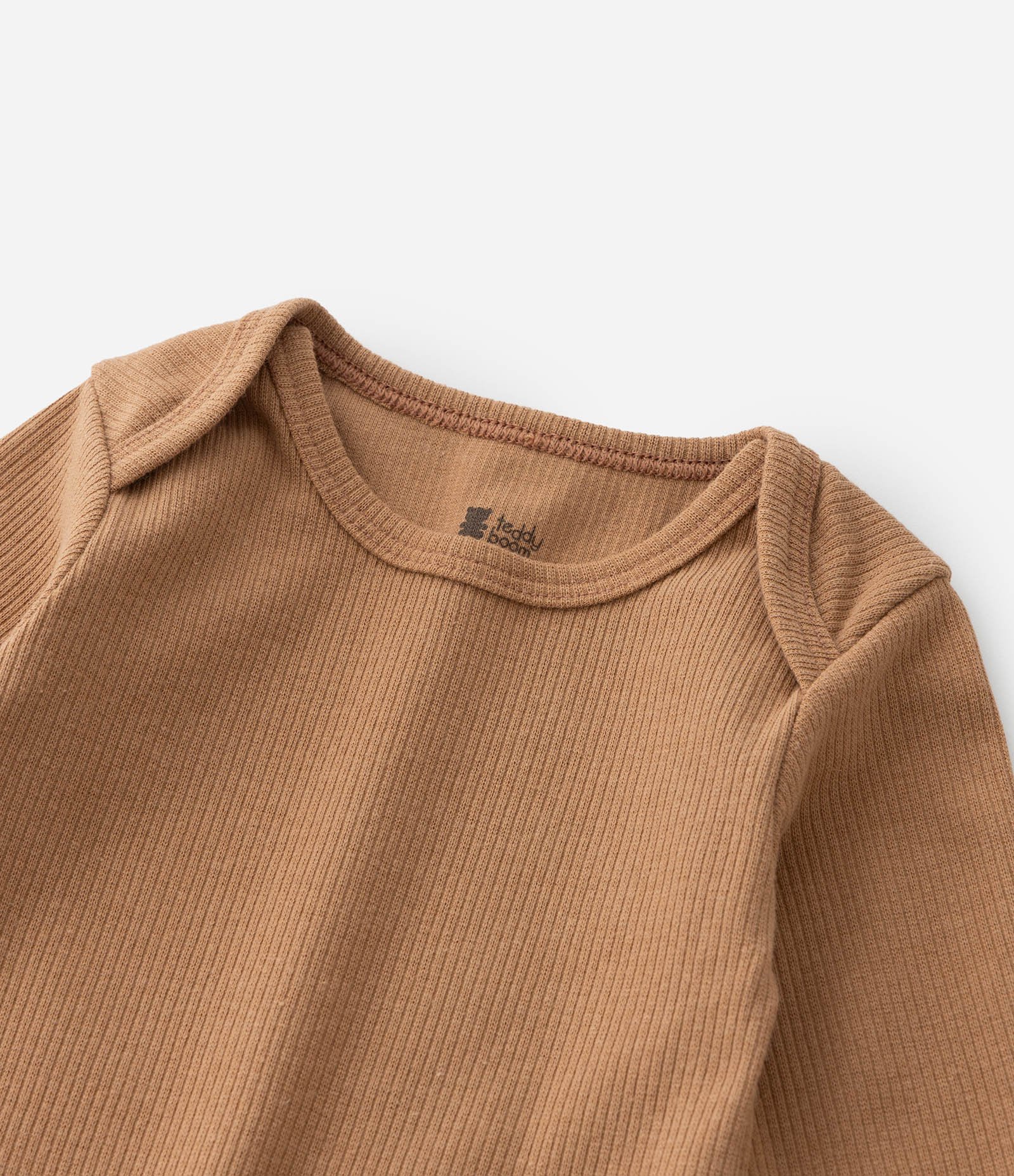 Conjunto Infantil em Ribana Básico - Tam RN a 18 meses Marrom 12