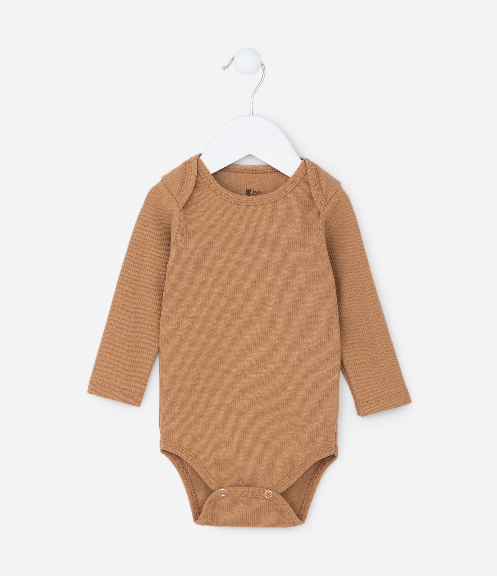 Conjunto Infantil em Ribana Básico - Tam RN a 18 meses Marrom 3