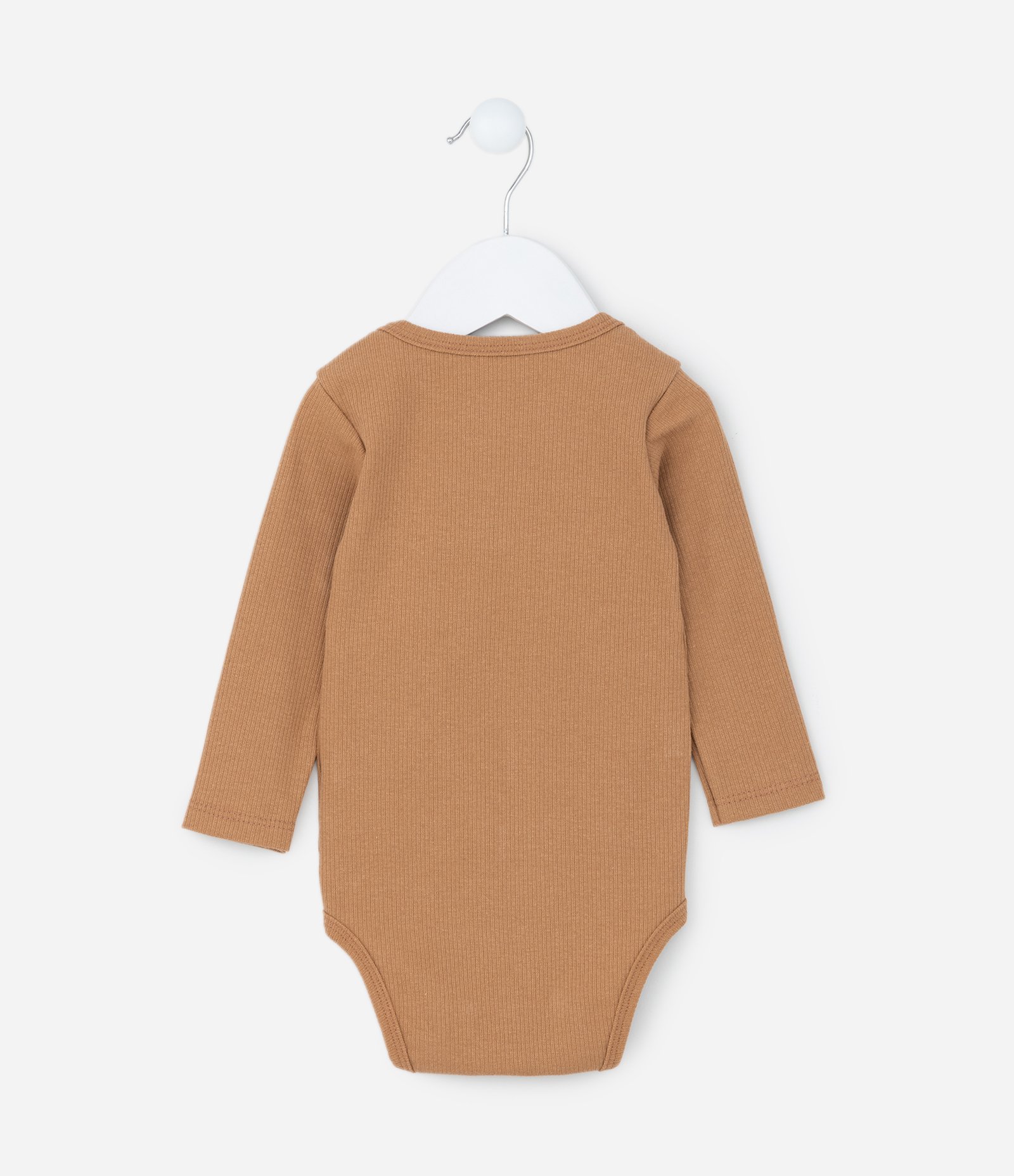 Conjunto Infantil em Ribana Básico - Tam RN a 18 meses Marrom 4