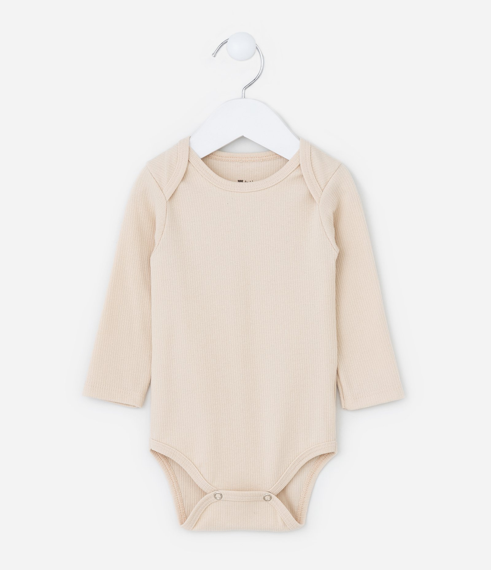 Conjunto Infantil em Ribana Básico - Tam RN a 18 meses Bege 3