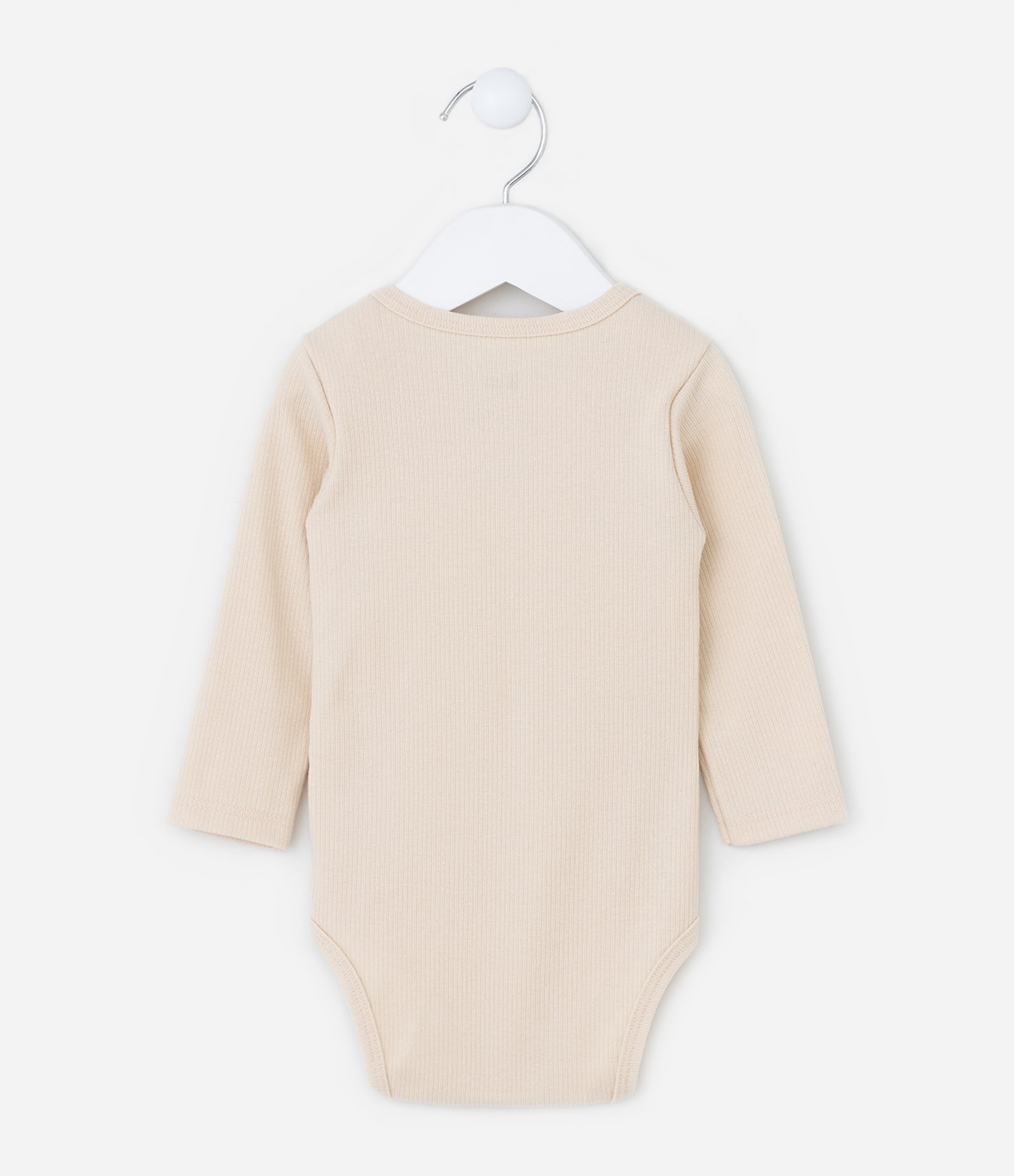 Conjunto Infantil em Ribana Básico - Tam RN a 18 meses Bege 4