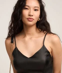 Vestido Curto em Bengaline com Saia Godê