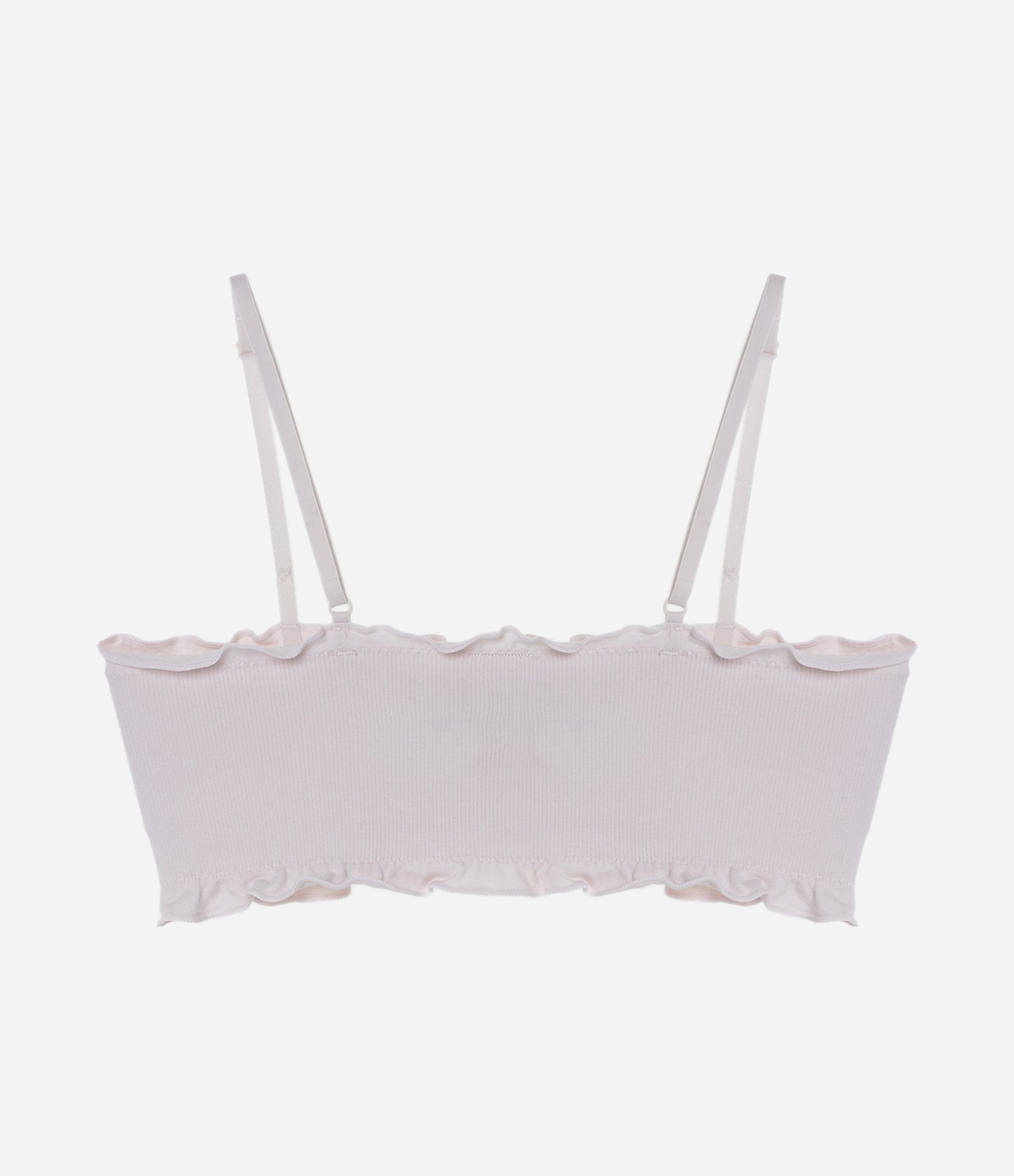 Sutiã Top Seamless Texturizado com Bordas de Frufru Lilás 6