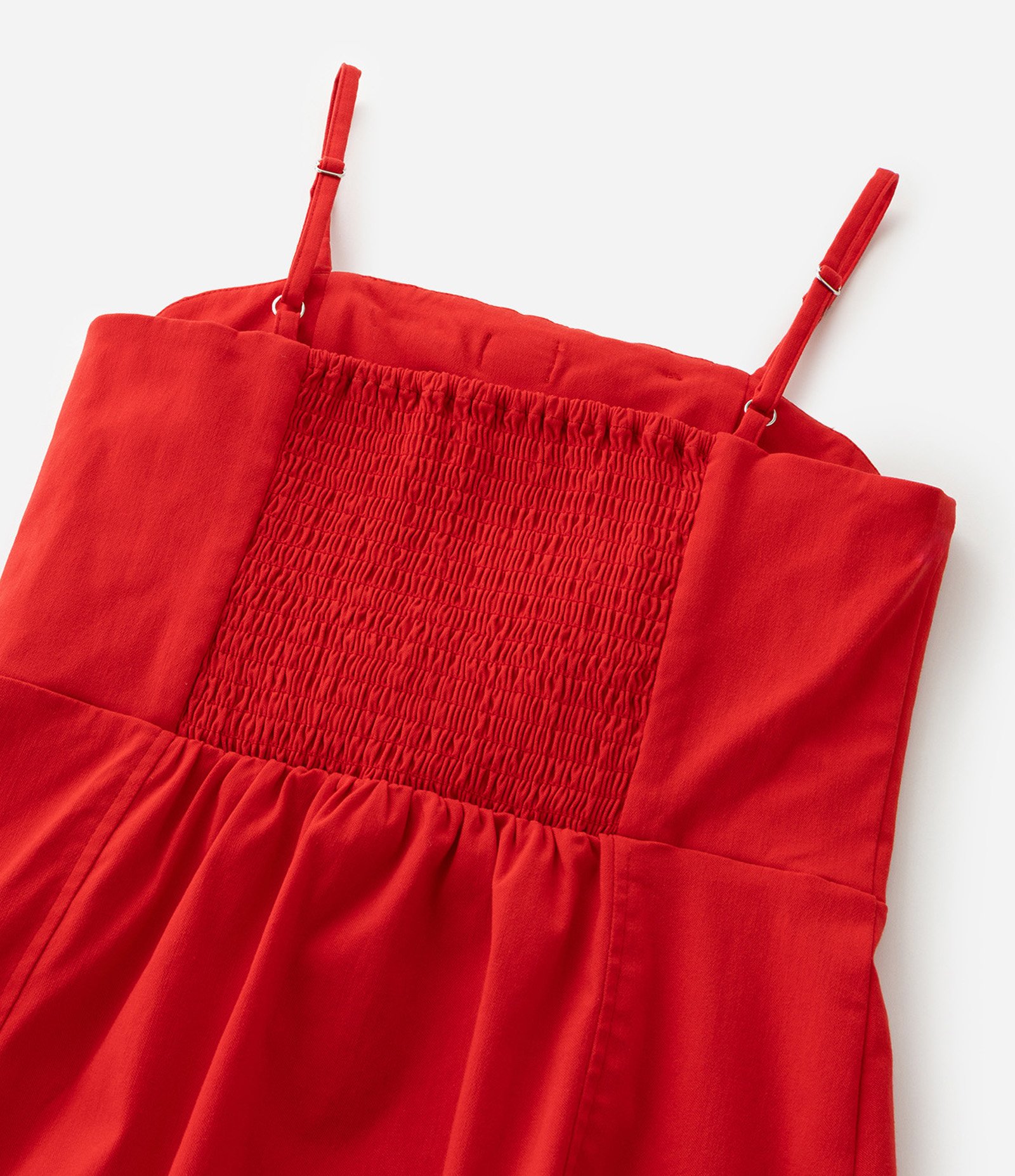 Vestido Infantil de Alcinha com Laço - Tam  7 a 14 Anos Vermelho 6