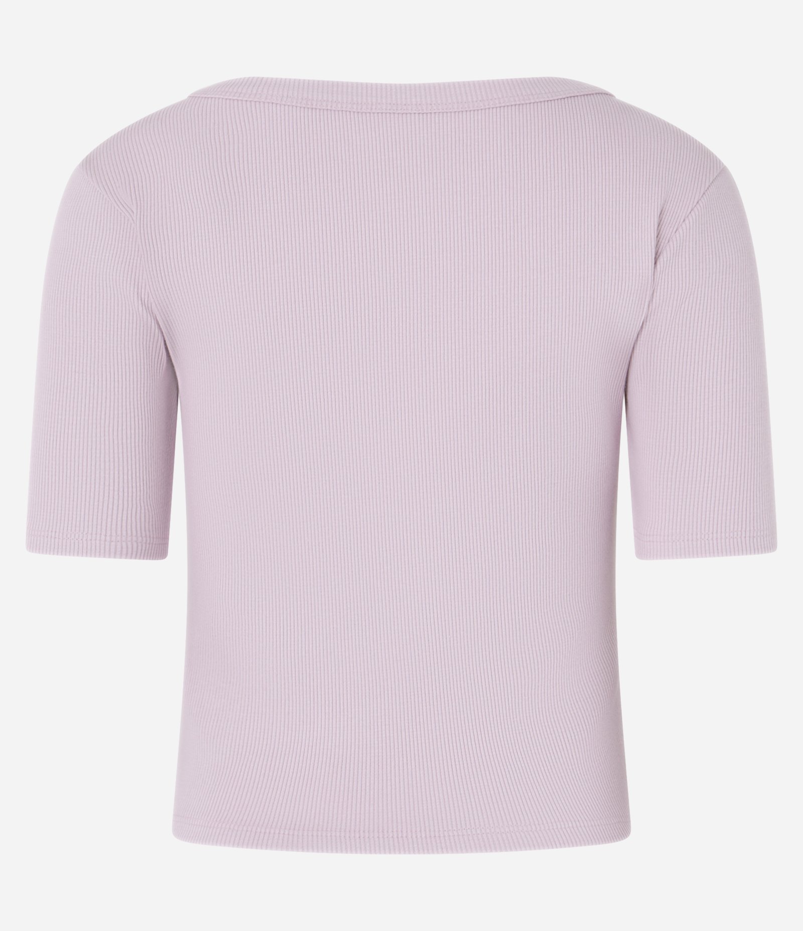 Blusa Básica em Ribana com Decote Quadrado Rosa 7