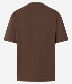 Camiseta em Algodão com Gola Redonda