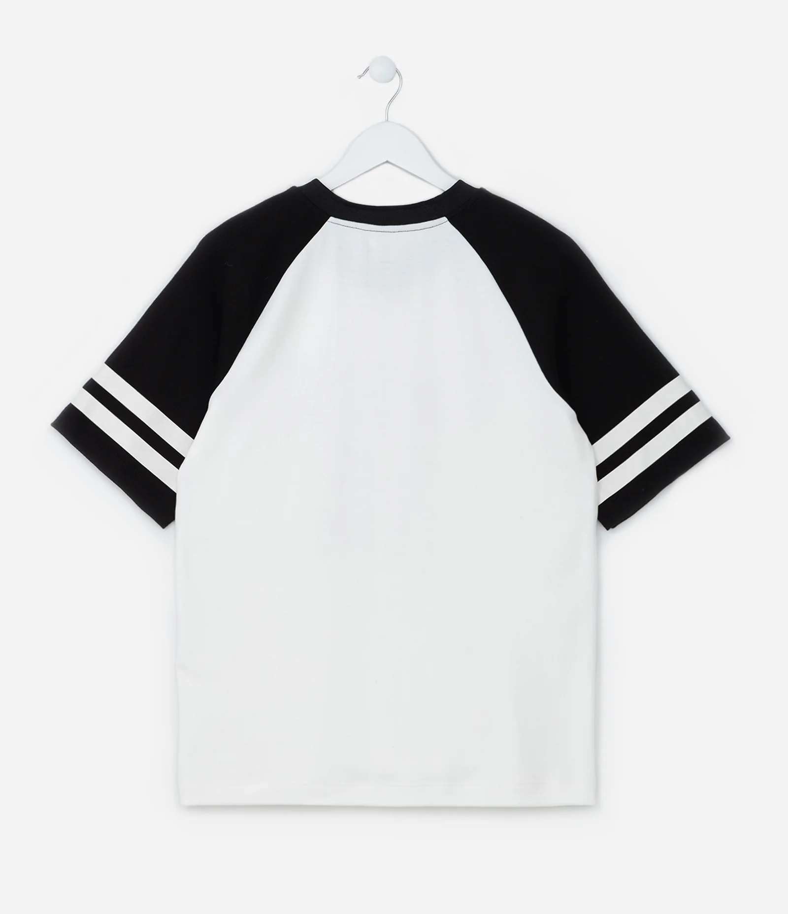 Camiseta Infantil Esportiva Estampa Capivara Team - Tam 5 a 14 Anos Branco/Preto 2